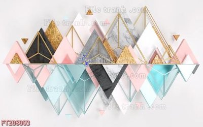 File in ấn cao cấp File in tranh tường 3D FT208003 (file gốc)