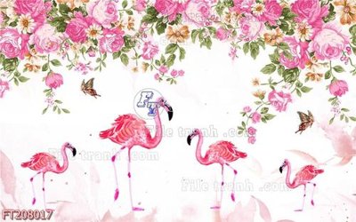 File gốc File in tranh tường 3D FT208017 (cho in ấn) độc quyền