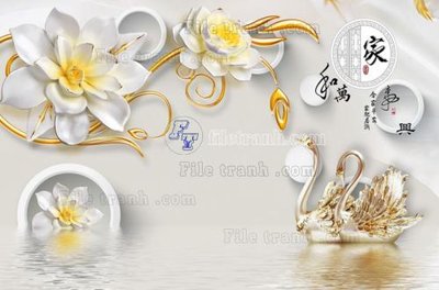 File gốc File in tranh tường 3D FT208043 (ảnh chi tiết) để in trần