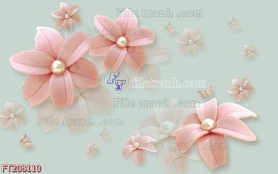 File gốc File in tranh tường 3D FT208110 (AI/EPS) cho in ấn