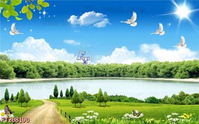 File ảnh File in tranh tường 3D FT208190 (gốc) in standee