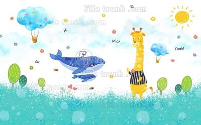 Tải file File in tranh tường 3D FT208201 (PSD) cho in tranh kính