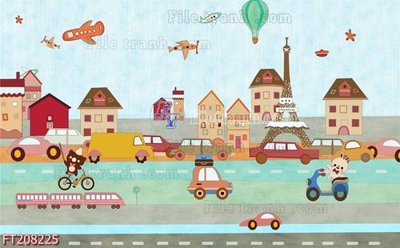 File in ấn chuyên nghiệp File in tranh tường 3D FT208225 (file gốc)