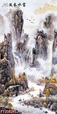 File PSD File in tranh tường 3D FT208241 (gốc) cho in quảng cáo