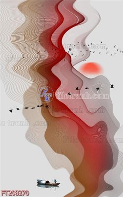 File gốc File in tranh tường 3D FT208270 (in lụa) tranh phong thủy