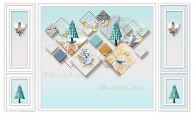 Hình ảnh file gốc File in tranh tường 3D FT208419 (chất lượng cao)