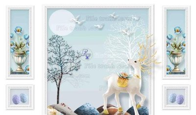 Cung cấp file tranh gốc File in tranh tường 3D FT208428 độc quyền