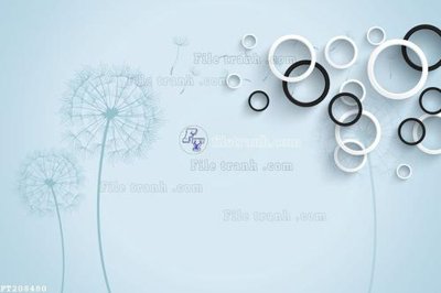 File gốc File in tranh tường 3D FT208480 (in tráng gương) sang trọng