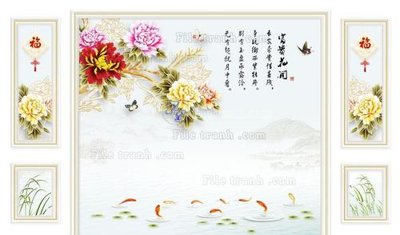 File in lụa File in tranh tường 3D FT208728 (chất lượng cao) File in tranh tường 3D FT208728