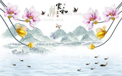 File gốc File in tranh tường 3D FT208848 (in mica) trang trí