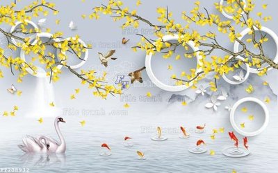 File PSD File in tranh tường 3D FT208932 (bản gốc) dễ dàng edit