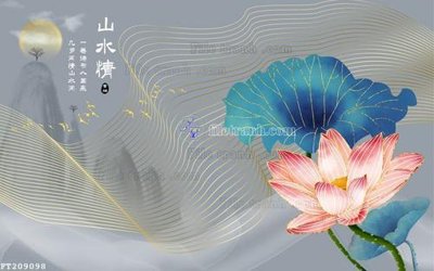 File gốc File in tranh tường 3D FT209098 (cho in ấn) độc quyền