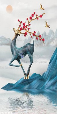 File gốc File in tranh tường 3D FT209151 (thiết kế) cho in ấn