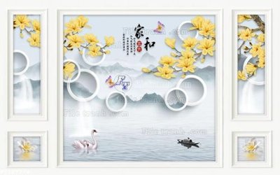 File tranh PSD File in tranh tường 3D FT209274 chất lượng cao