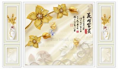 File tranh in tráng gương File in tranh tường 3D FT209435 (siêu nét)