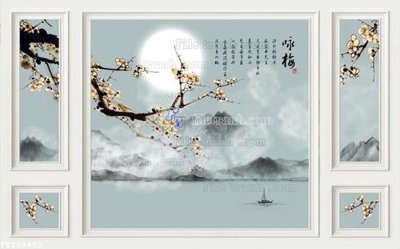 File tranh File in tranh tường 3D FT209492 (gốc) in vải canvas