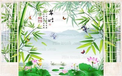 File gốc File in tranh tường 3D FT209502 (in mica) làm bảng hiệu