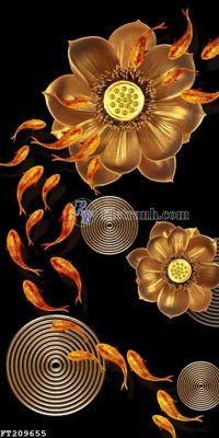 File PSD File in tranh tường 3D FT209655 (gốc) tách lớp chi tiết