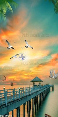 File gốc File in tranh tường 3D FT209658 (in tráng gương) ốp tường