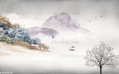 File tranh File in tranh tường 3D FT209816 (gốc) chủ đề tĩnh vật