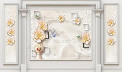 File in trần File in tranh tường 3D FT209921 (file gốc) phong thủy