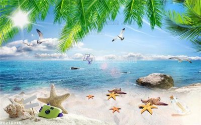 Ảnh gốc File in tranh tường 3D FT210015 (độ nét cao) in tráng gương