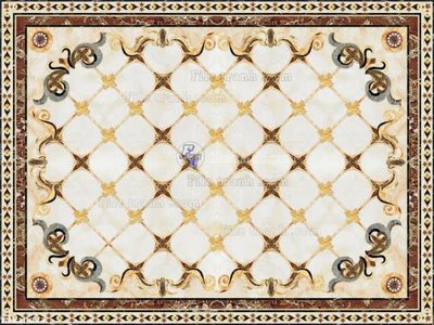 File gốc File in tranh tường 3D FT210027 (in lụa) tranh mã đáo