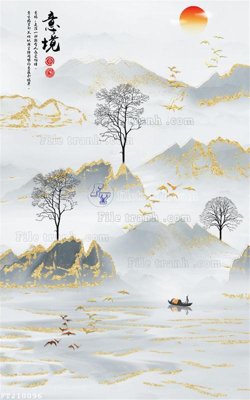 File gốc File in tranh tường 3D FT210096 (in lụa) tranh mã đáo