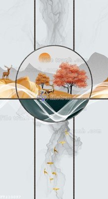 File tranh ảnh gốc File in tranh tường 3D FT210097 dùng cho in khổ lớn