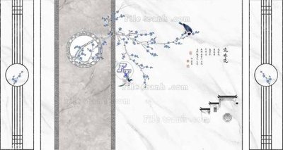 Download file tranh File in tranh tường 3D FT210248 (file gốc PSD)