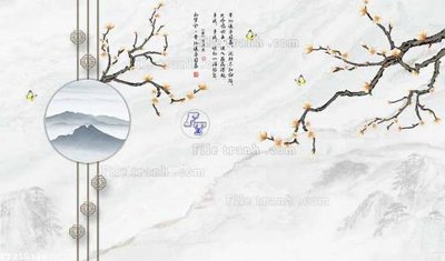 File tranh File in tranh tường 3D FT210328 (gốc) phong cách tối giản