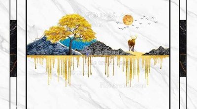 File tranh File in tranh tường 3D FT210355 (ảnh gốc) sắc nét hoàn hảo