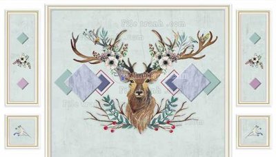 File gốc File in tranh tường 3D FT210402 (in 3D) nghệ thuật