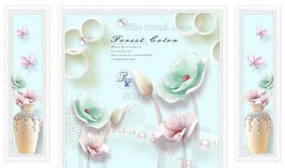 File in ấn File in tranh tường 3D FT210474 chuyên nghiệp