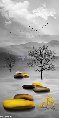 File tranh File in tranh tường 3D FT210633 (ảnh gốc) chi tiết rõ ràng