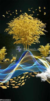 File in mica File in tranh tường 3D FT210664 (bản gốc) siêu trong