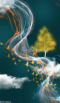 File gốc File in tranh tường 3D FT210665 (chuẩn màu) cho in offset