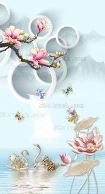 File PSD File in tranh tường 3D FT210694 (gốc) cho designer