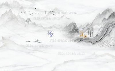 Tải file gốc in lụa File in tranh tường 3D FT210730 siêu nét