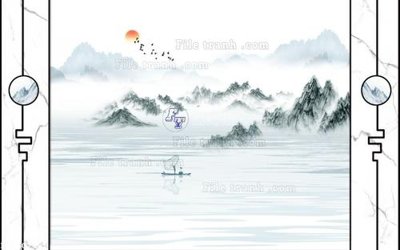 File gốc File in tranh tường 3D FT210749 (cho in ấn) độc quyền