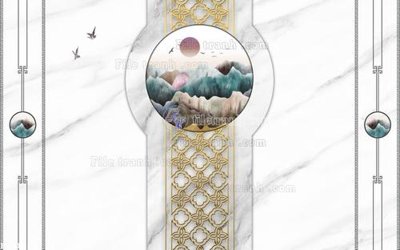 File in trần File in tranh tường 3D FT210916 (file gốc) hoa văn 3D