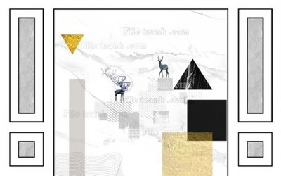 File in mica File in tranh tường 3D FT211023 (bản gốc) siêu trong