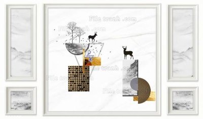 Download file gốc File in tranh tường 3D FT211028 (in lụa) tranh 3D