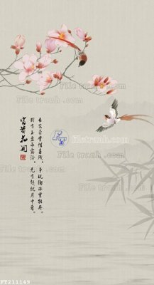 File gốc File in tranh tường 3D FT211149 (in lụa) trang trí tường