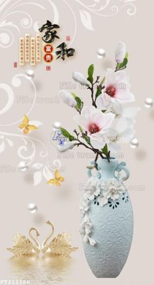 File gốc File in tranh tường 3D FT211186 (in lụa) họa tiết 3D