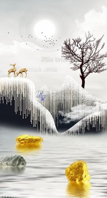 File gốc File in tranh tường 3D FT211213 (in 3D) nghệ thuật