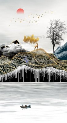 File in trần File in tranh tường 3D FT211215 (bản gốc) trời sao