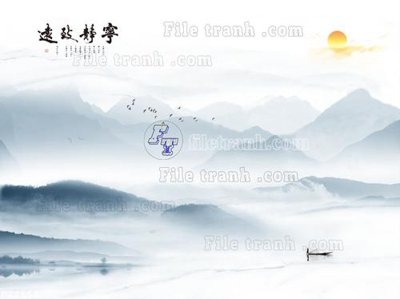 File in trần File in tranh tường 3D FT211327 (bản gốc) phong cảnh