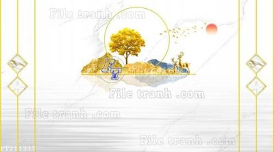Hình ảnh file gốc in trần nhà File in tranh tường 3D FT211337