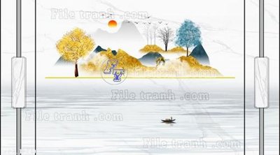 File tranh gốc File in tranh tường 3D FT211340 (bản quyền) Filetranh.com